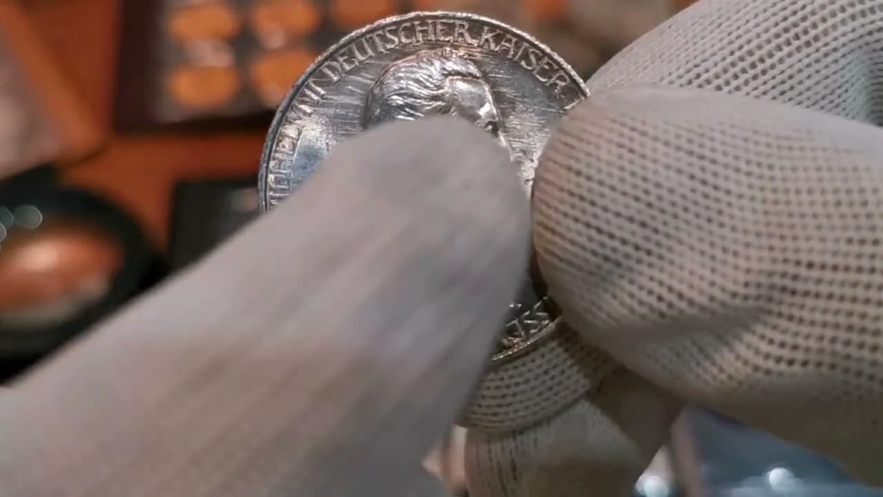 Signs of Mechanical Cleaning: A German 3 Mark Coin