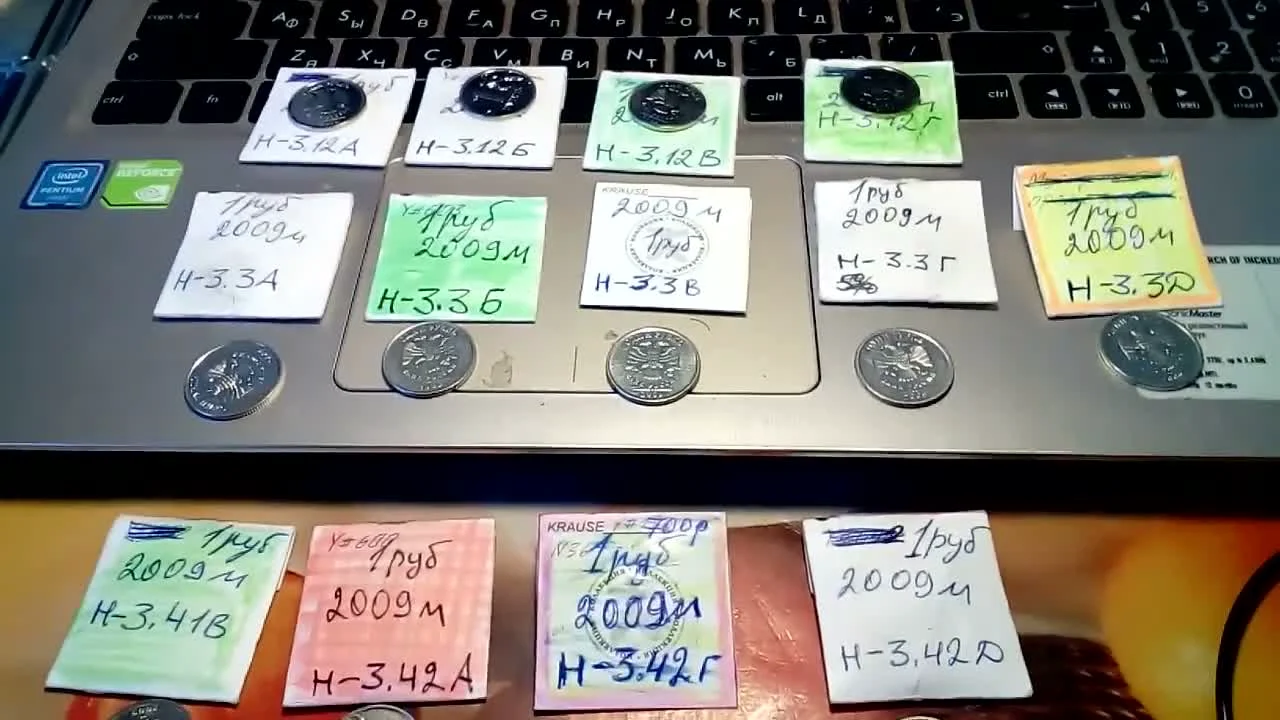 Complete List of 1 Ruble 2009 MMD Varieties