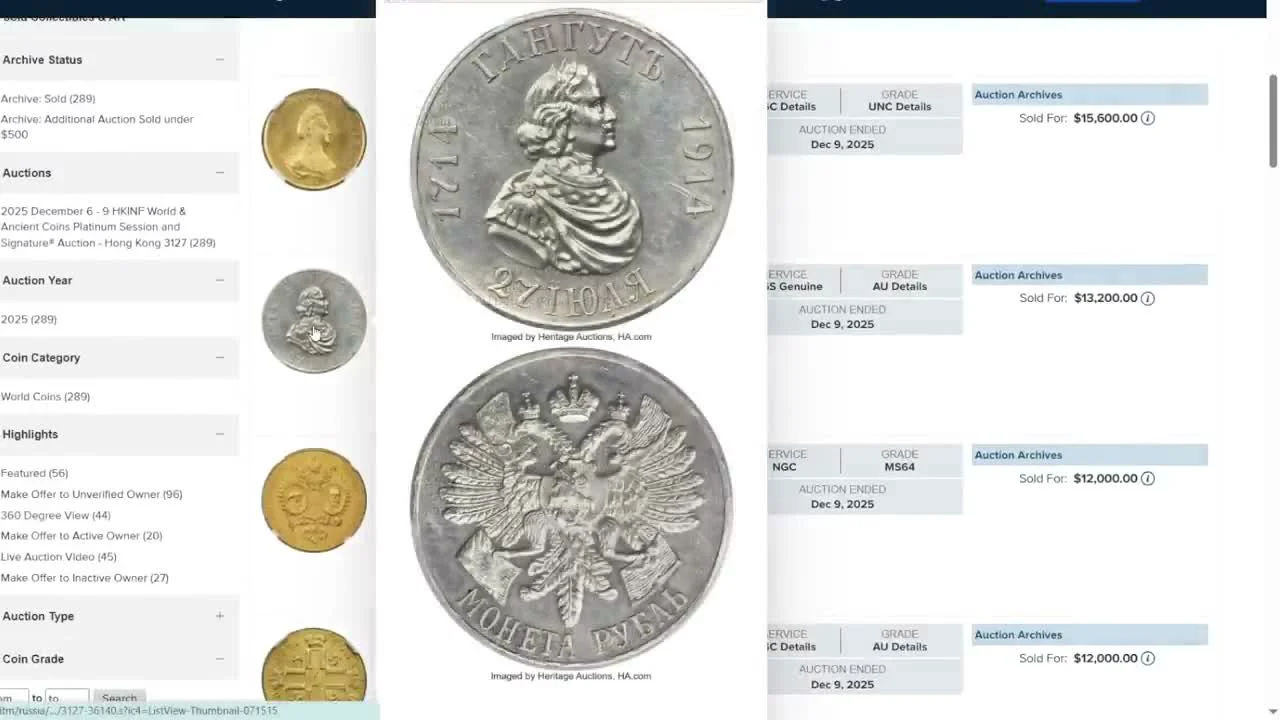 Commemorative Rubles and Rare Varieties